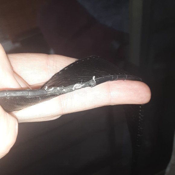 B. MAKOWSKY Black Genuine Pebble Leather Silver Hardware - Picture 12 of 13